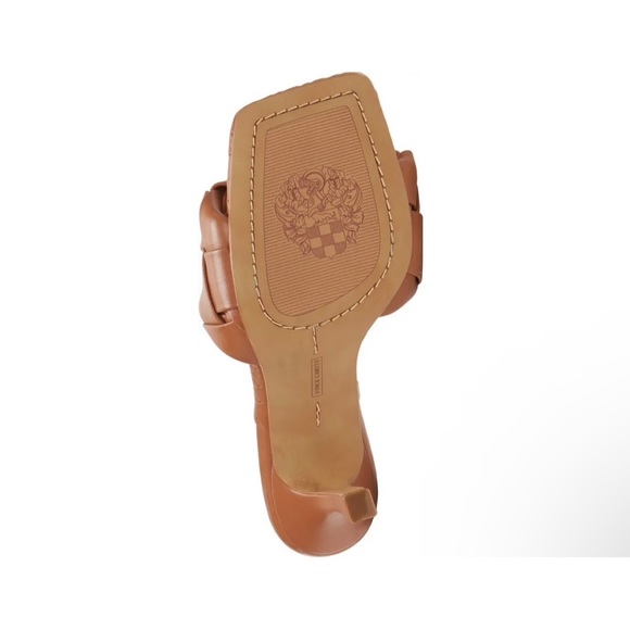BrandNew Vince Camuto Nappa Leather Brelanie Braided Strap Sandal Brown 36 - Picture 8 of 8